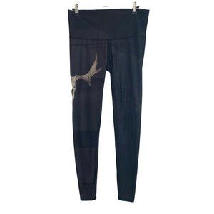 teeki Medium Leggings Deer Medicine Black Longhorn Skull Pants